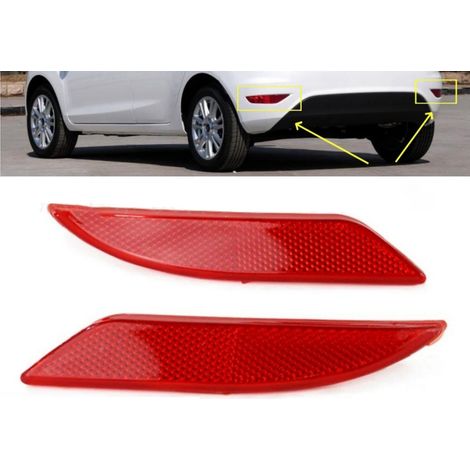 1 paio di strisce riflettenti destra e sinistra per Ford Fiesta 2009 2010 2011 2012 catarifrangente posteriore DK43515M0 DK43515L0 8A69515B0AB (1/5)