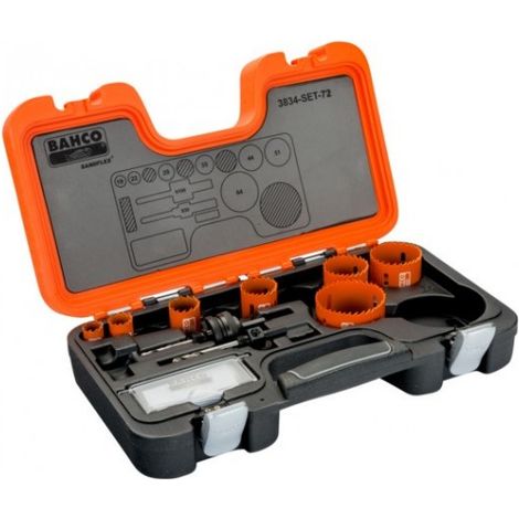 BAHCO - Jeu de scies trépans bimétal Sandflex®, 19 mm-64 mm - 9 pcs