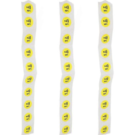 30 NFC-Tags, NFC-Aufkleber, kompatibel mit TagMo und Amiibo, 504 Byte Speicher, vollständig programmierbar