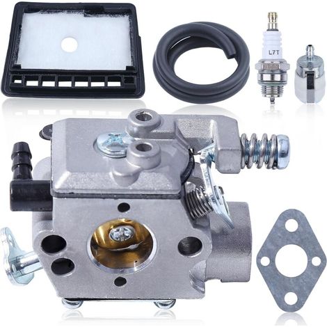 Kit carburatore AUMEL per tosaerba Echo CS3000 CS3400 CS3450 CS300 CS301 CS305 CS306 CS340. Il kit include: carburatore, filtro carburante, filtro aria, tubo flessibile, candela. Codice articolo: A021
