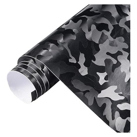 Film for Cars, Black, Vinyl Sticker Auto Bodywork, Vinyl Wrap Covering for Car, Motorcycle, Bicycle 30 x 152 cm (1/4)