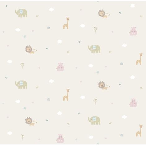 papier peint animaux vert clair  - Sanders & Sanders (1/3)