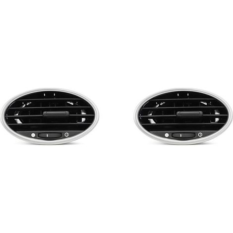 bocchette di ventilazione per cruscotto auto per Focus MK2 2005-2013, tappi decorativi per prese d'aria del climatizzatore, colore argento (1/2)
