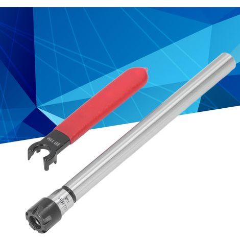 Lange, gerade Spannzange für CNC-Fräsen mit Schraubenschlüssel, 1–7 mm Spannverlängerung C12-ER11M-150L 150 mm (1/5)