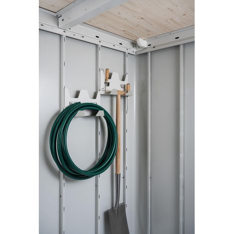 Gerätehaus Neo Gerätehalter grauweiß, 2 Stück