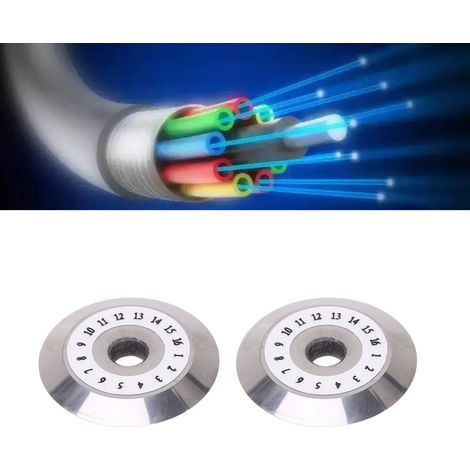 Ersatzklingen für verschiedene Glasfaserschneider, 20 mm Durchmesser, mit 16 Facetten, passend für die Modelle SKL-6C, ET-205 und HB-6C. (1/5)