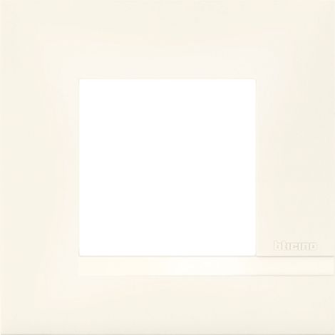 Legrand – Plaque altège 1 poste BTAL9NE1 – Finition neige blanc satiné – Liseré blanc brillant – Pour murs et cloisons (1/5)