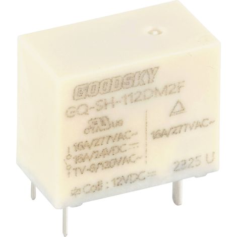 GoodSky GQ-SH-112DM2F Relais pour circuits imprimés 12 V/DC 16 A 1 NO (T) 1 pc(s) (1/2)