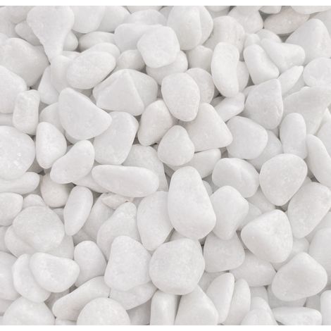 Galet blanc pur 6/12 mm - Filets 20 kg (1/3)