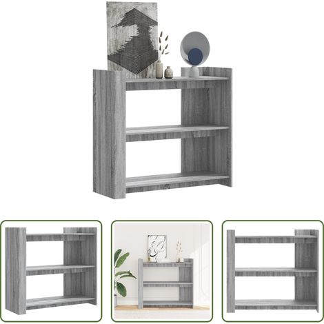 Holzwerkstoff - Konsolentisch Grau Sonoma 100x35x90 cm Holzwerkstoff (1/5)