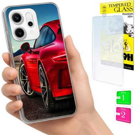 Custodia per Oppo Reno 14F / 14 FS 5G, cover fotografica, cover posteriore + vetro 9H (1/5)