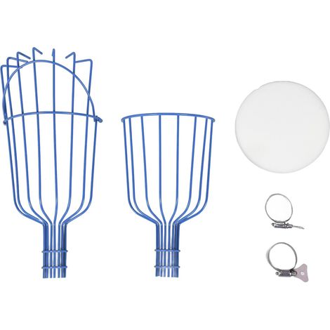 Panier Cueille-fruits Détachable Anti-rouille, Multifonctionnel pour Branche 3cm, Lot de 2 Pièces Bleu (1/5)