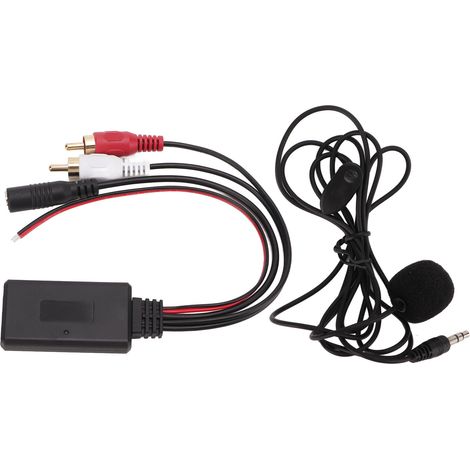 Kit Bluetooth 5.0 Voiture Sans Fil 1,5m Câble Micro Intégré Mains Libres pour Autoradio Clarion Port Audio 2RCA (1/5)