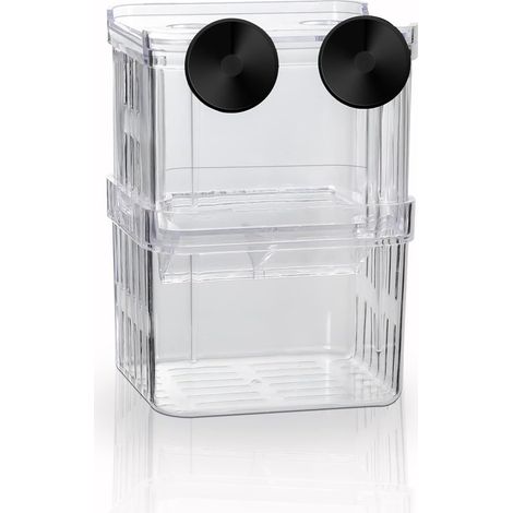 1 Boîte D'élevage Acrylique, Compartiment Isolant, Ventouse Fixation, Pour Alevins Crevettes Malades (1/5)