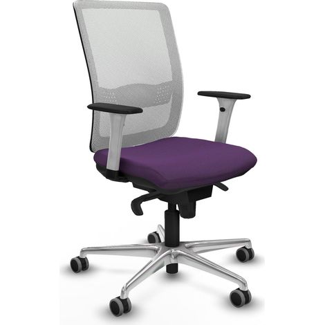 Sedia da ufficio piqueras y crespo Haches bianco alluminio (1/2)