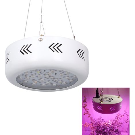 Lampe horticole UFO 40 W, 85-265 V, norme européenne, LED à spectre complet, pour serre, semis de légumes, fruits et fleurs. (1/5)