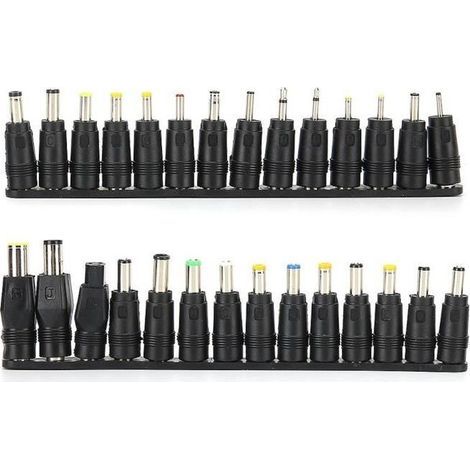 (Wie abgebildet) Laptop-Netzteil, 28 Stück DC-Netzadapterstecker 5,5 x 2,1 mm (1/4)