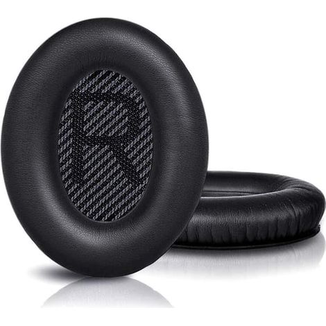 Coussinets d'oreille noirs pour Bose QC35 I/II, QC25, QC15, QC 2 AE 2, AE 2i, AE 2w, SoundTrue et SoundLink (1/5)