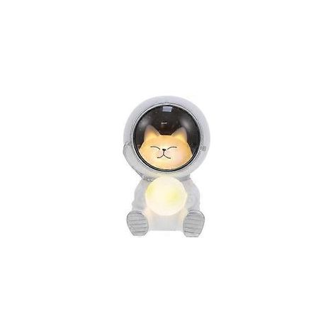 Lámpara de noche creativa - Lámpara de noche con forma de perro astronauta, lámpara decorativa de mesita de noche, lámpara de mesita de noche universal - Crezuo