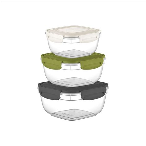Set 3 Pezzi Frigobox Contenitore Alimenti Frigoclick Fresh 50 + 90 + 150 cl