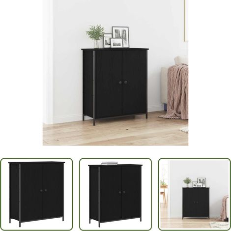 Buffet chêne noir - Buffet Chêne noir 70 x 30 x 80 cm Bois d'ingénierie (1/5)