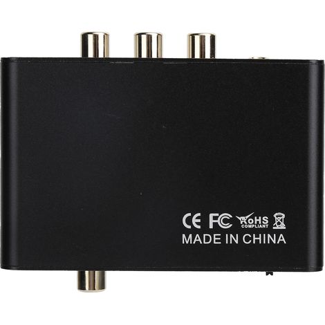 Convertisseur Audio DAC - Entrée ARC Optique Coaxiale - Sortie Optique Coaxiale RCA Casque 5 mm - Échantillonnage 192 kHz - 1 Pièce (1/5)