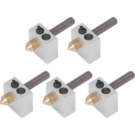 5er-Set Hotend-Messingdüsen-Heizblock-Extruderteile für Anet A8 und A2 3D-Drucker (1/5)