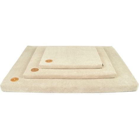 Colchón semi-demi color beige de 50 cm x 40 cm x 3 cm. (1/5)
