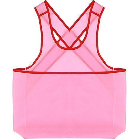 Tablier Ménager en Polyester - Grande Poche - Réutilisable et Peu Encombrant - Rose (1/5)