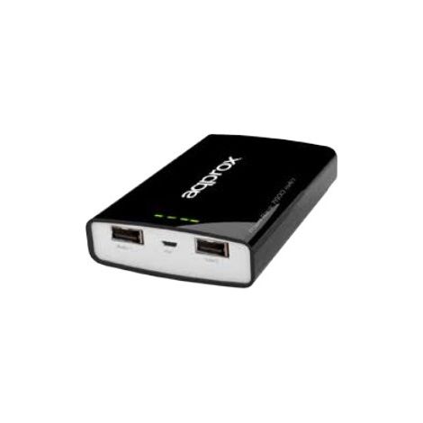 APPROX Power Bank de bolsillo Universal Evolution 7800 mAh (Negro)