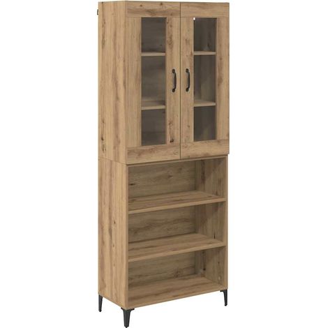Maison Exclusive - Alacena Roble artesanal 69,5 x 34 x 180 cm Mad