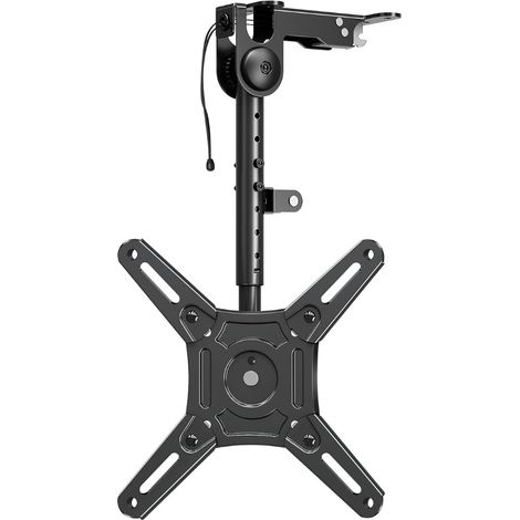 Tilt Ceiling Mount for TV Fits 14-42 inch LCD/Monitors up to 10 kg, Height Adjustable Tilt Wall Mount for Flat Roof/Sloped/Closet, VESA Standard (1/5)