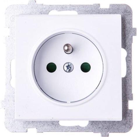 Sonata Einzelsteckdose mit/mit Jalousien weiß GP-1RZP/m/00