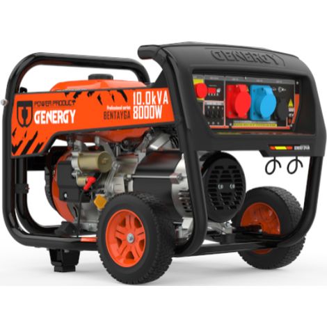 Groupe électrogène BENTAYGA 8000W – Moteur essence 4 temps OHV – Démarrage électrique et manuel – Autonomie 4H à 25% de charge – 3 prises 32A/16A – Genergy (1/5)