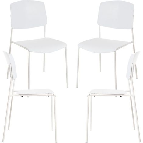 Packs Sillas Comedor - Pack 4 Sillas Chiel - Blanco (1/5)
