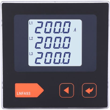 LNFA93 Ampèremètre triphasé AC numérique, testeur de puissance électrique, affichage digital, compteur de courant alternatif pour générateur (1/5)
