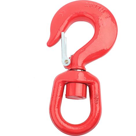 Crochet pivotant pour grue, en acier allié, pour levage par gravité, industrie du levage, construction navale, crochet rond 5T