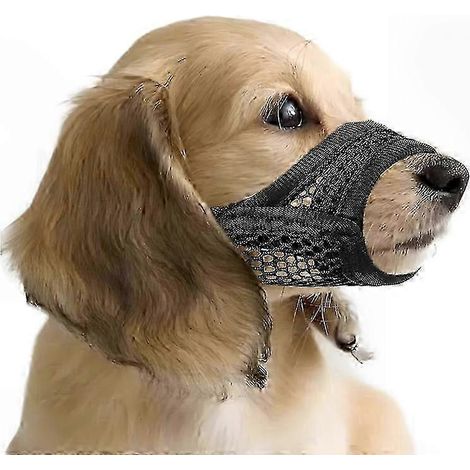 Weicher Netzmaulkorb für kleine und mittelgroße Hunde mit kurzer Schnauze, bissfestes Design für Komfort und Sicherheit bei Spaziergängen und Training. (1/5)