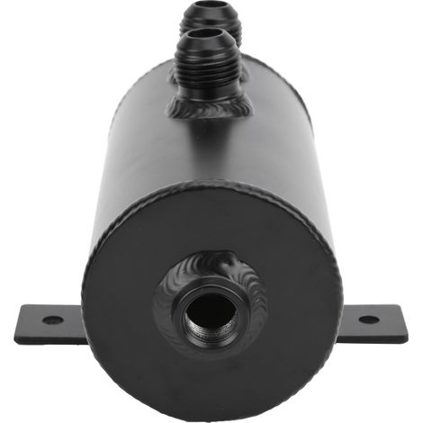 Bidon d'huile avec filtre et robinet de vidange 10 AN, universel, déflecteur 2 orifices, aluminium 750 ml noir (1/5)