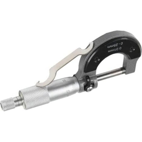 Mikrometer 0 bis 25 mm, 0,01 Genauigkeit, Hitzeschutz-Mikrometer mit komfortablem Griff (1/5)