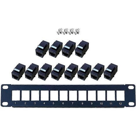 Wand-/Rackmontage 1U Ethernet-Patchpanel-Anschlussblock für CAT5e-Verkabelung