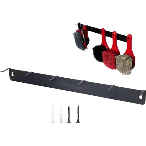 Organisateur de Brosses de Détail Organisateur Murale pour Brosses de Rack Compact pour Outils Garage Atelier Maison Auto Nettoyage Roues Boîte (1/5)
