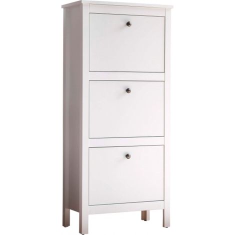 KONSIMO FARGE Schuhschrank mit Türen, weiß (1/2)
