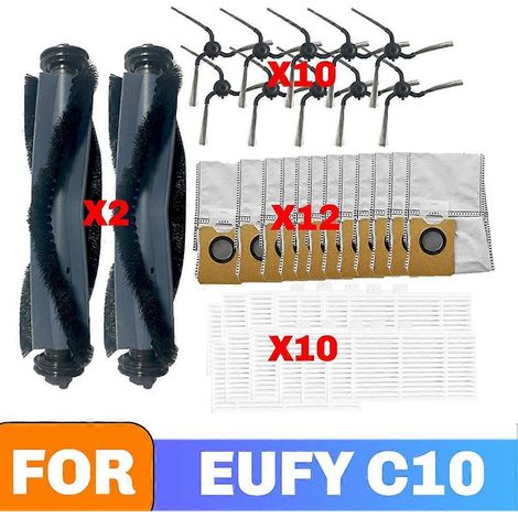 Ersatzteile für den Eufy C10 Saugroboter: Hauptbürste, HEPA-Filter, Seitenbürste, Staubbeutel (1/5)