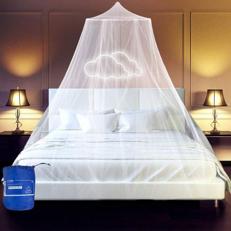Mosquito net, bed canopy, polyester dome mosquito net, hanging net for bedspread, can be used to decorate the room and prevent insects (1/5)