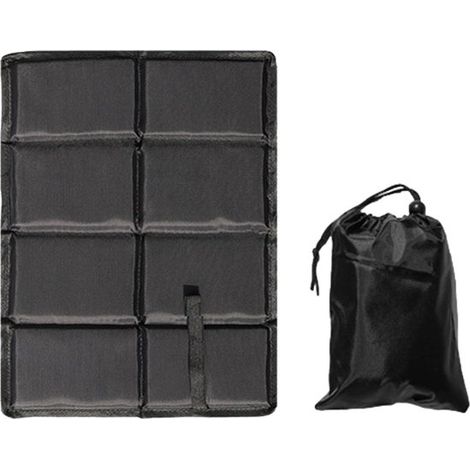 Cojín plegable y aislante para exteriores – juego de 2 – cojín infantil – alfombra de juegos impermeable – accesorio para caminar – negro (1/5)