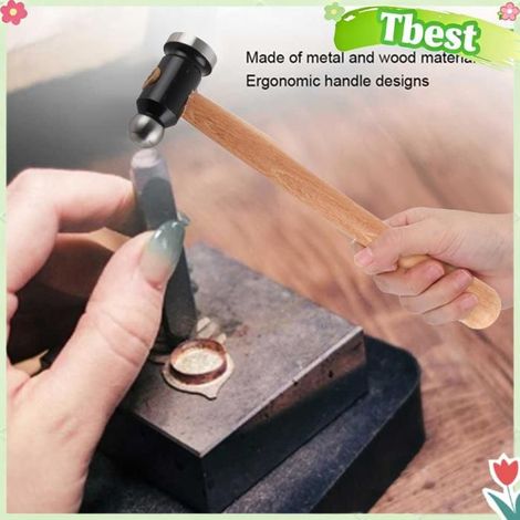 Tbest marteau rond Marteau à Bille pour Traitement de Bijoux, Grand Outil Durable pour la Maison, les montres outils (1/5)