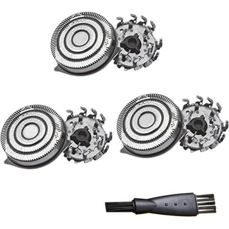 Pack of 3 SH50/52 replacement shaver heads compatible with Norelco Series 5000 (S5xxx), AquaTouch (S5xxx), AquaTouch (AT8xx, AT7xx) and PowerTouch (PT8xx) models. (1/4)