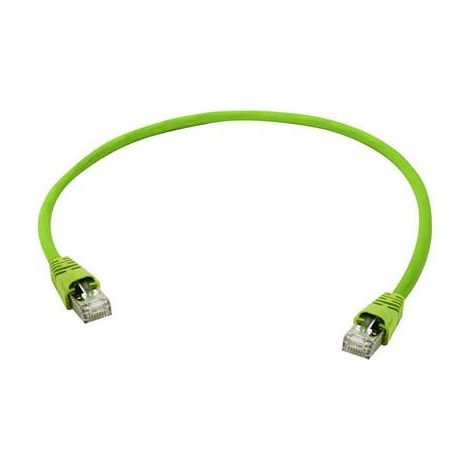 Telegärtner 100008994 RJ45 Câble réseau, câble patch S/FTP 10.0 m vert avec manchon de protection co (1/2)