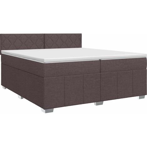 Maison Exclusive - Boxspringbett mit Matratze Dunkelbraun 200 x 2 (1/5)